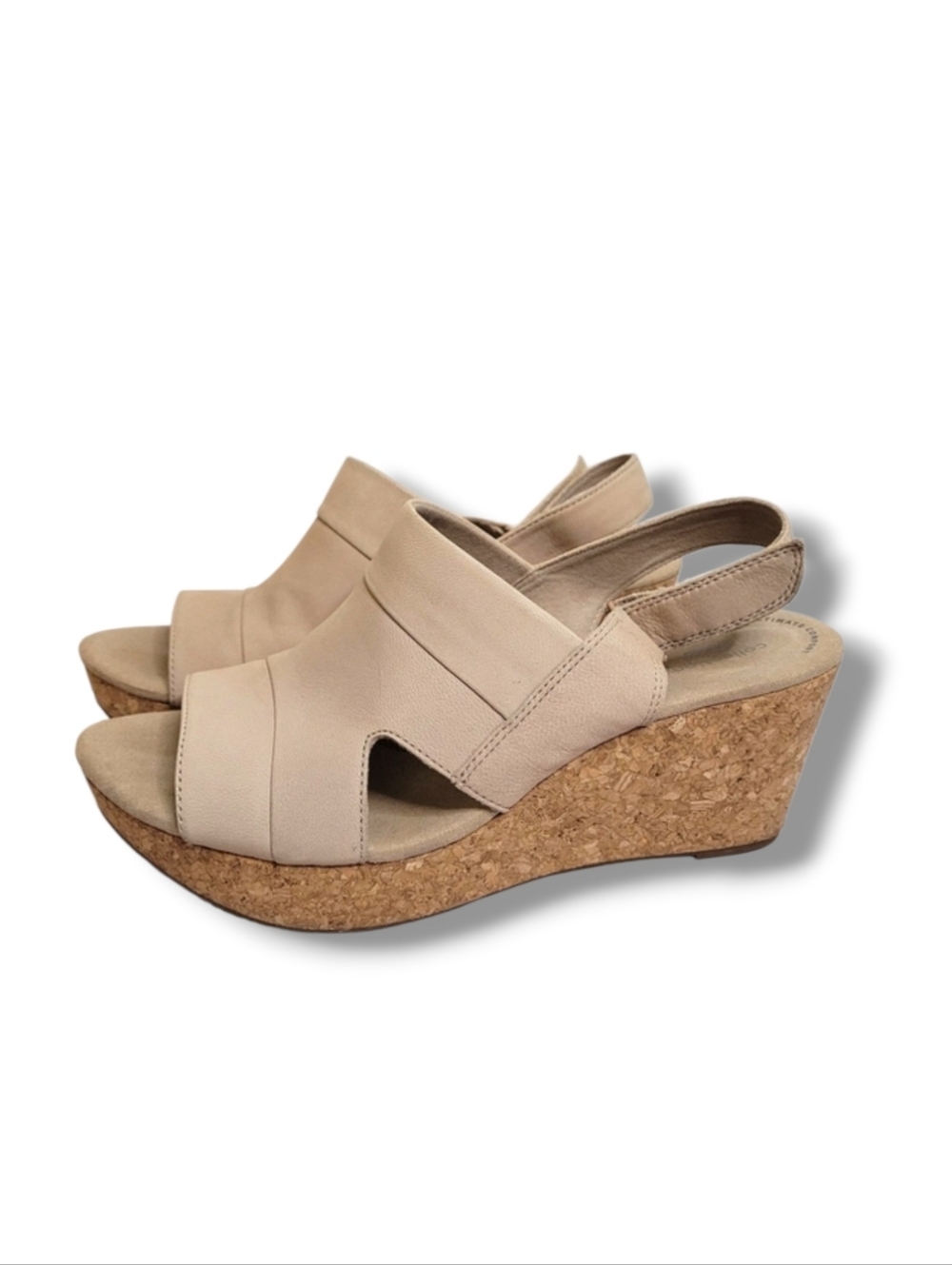 Clarks Annadel Cork Wedge Sandals Size 11 - Picture 1 of 11
